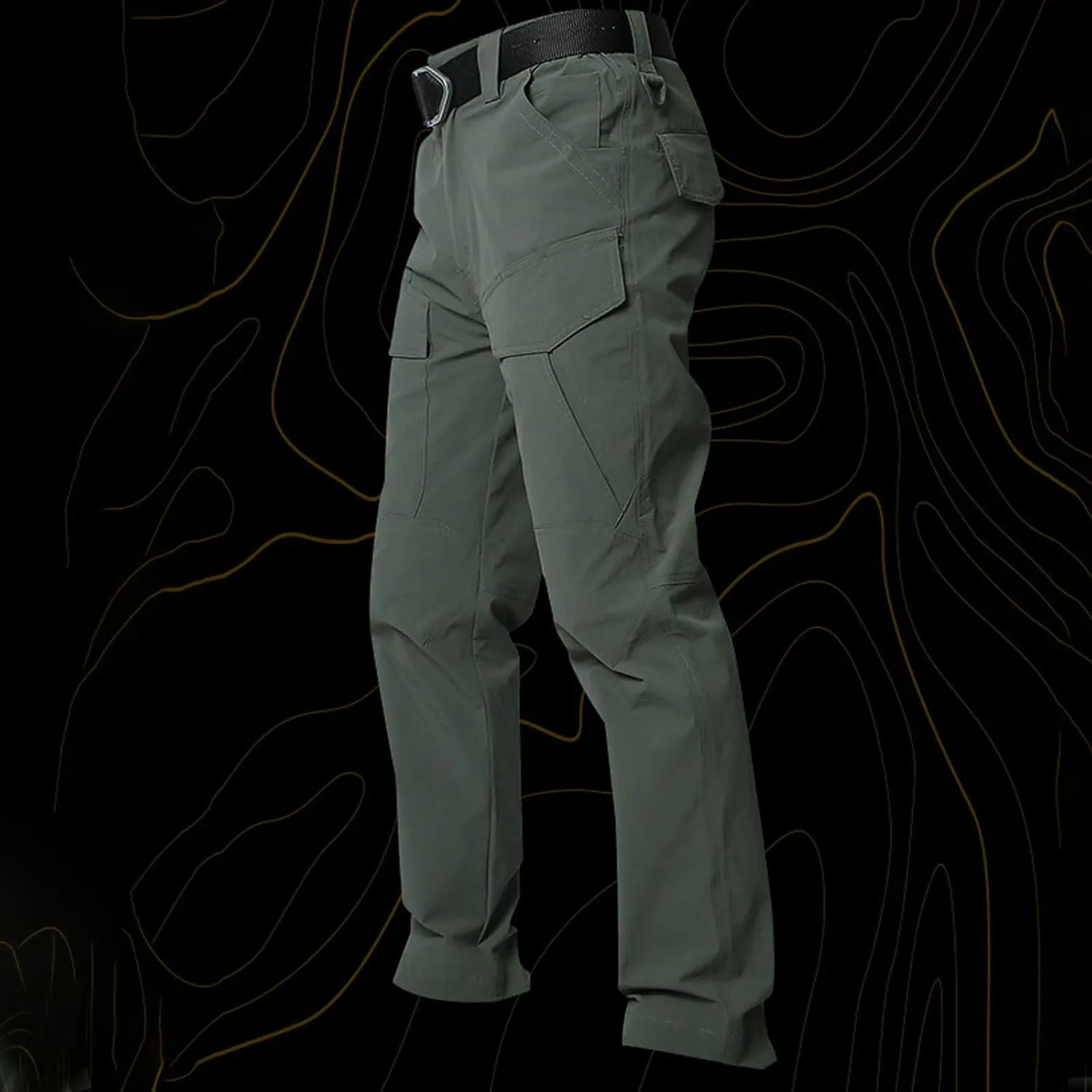 Hiking Pants Men Tactical Pants Casual Straight Leg Pants Stretch Cargo Pants Outdoor Lightweight Work Trousers
