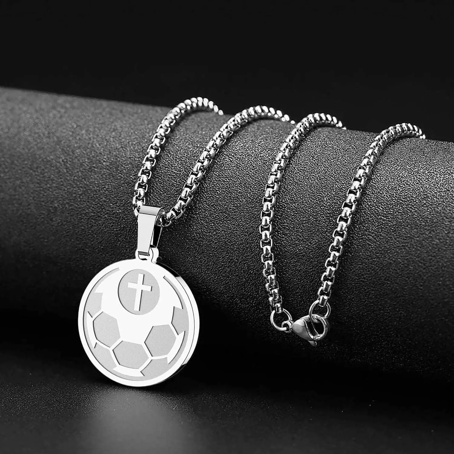 HOFOYA Sports Athletes Necklace with Inspiring Bible Quote from Phil 4:13 Baseball Basketball Football Soccer Volleyball Pendant Jewelry Gift for Men Teen boys girls,Christ Baptist gifts.