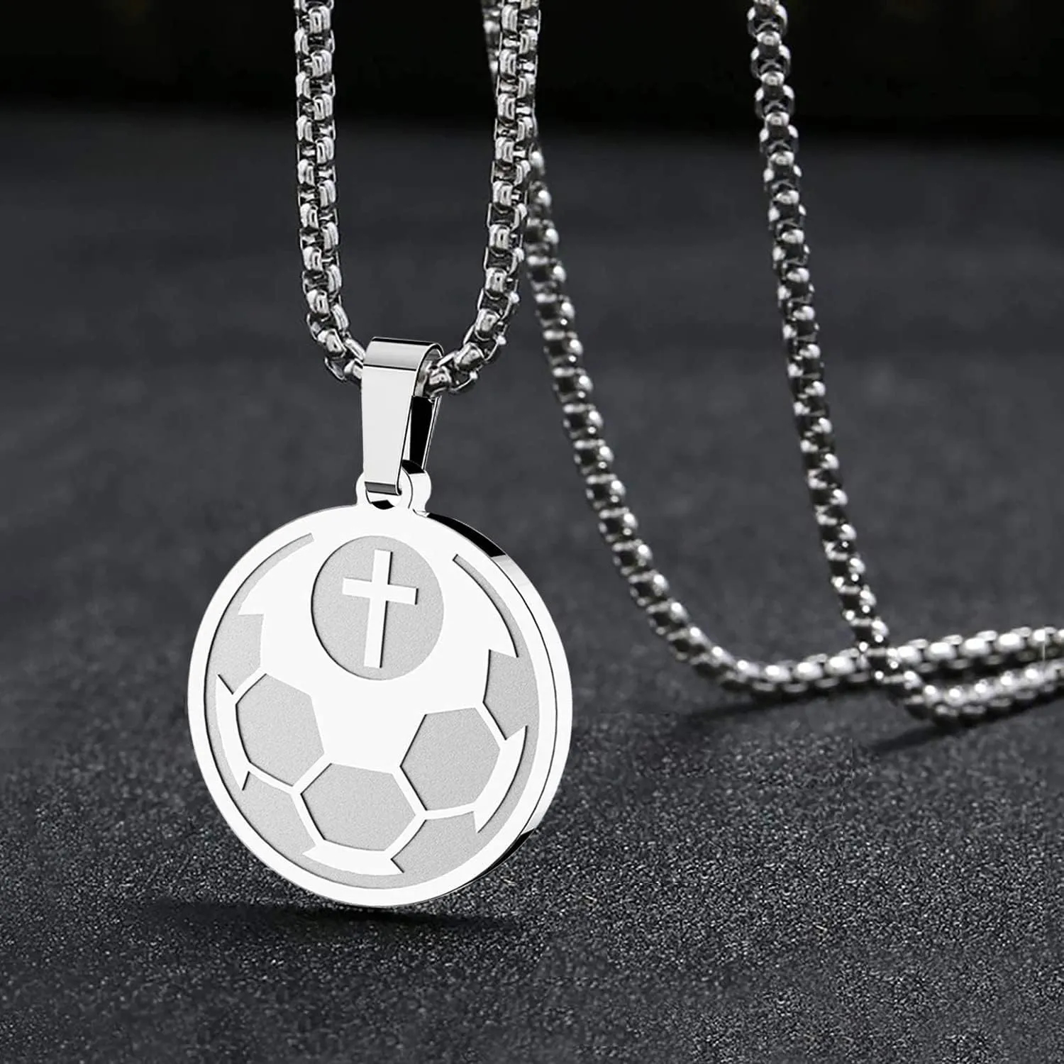 HOFOYA Sports Athletes Necklace with Inspiring Bible Quote from Phil 4:13 Baseball Basketball Football Soccer Volleyball Pendant Jewelry Gift for Men Teen boys girls,Christ Baptist gifts.