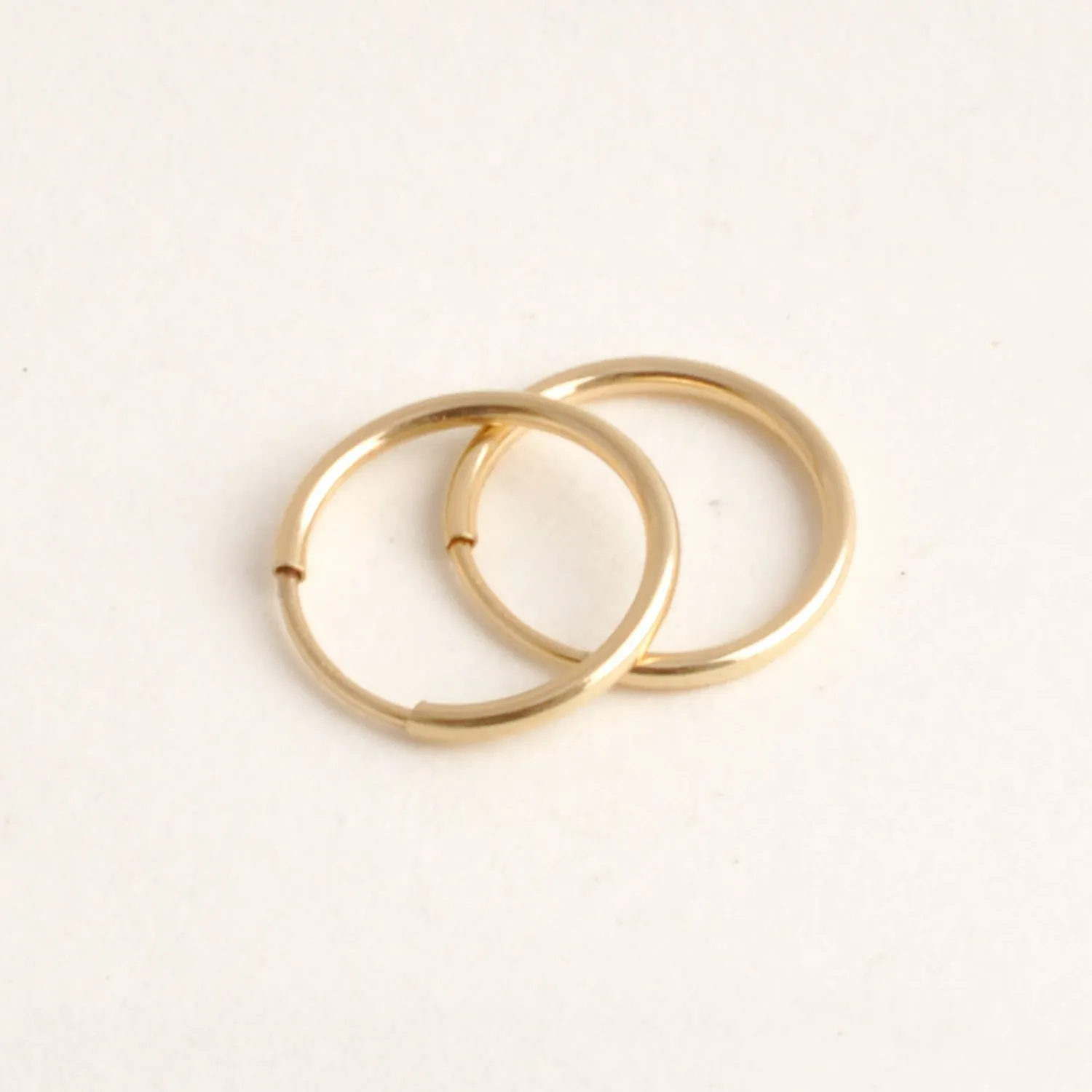 Hoop Earrings, Simple Hoop Earrings, Gold Filled Earrings, Seamless Endless Hoop Earrings, Modern Earrings, Minimalist Earrings