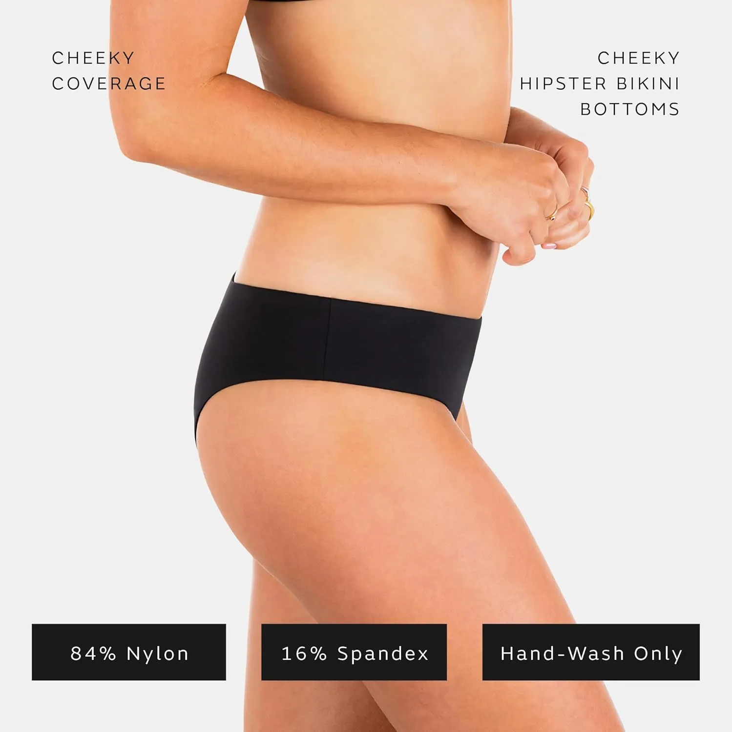 Hurley Women's Standard Solid Cheeky Hipster