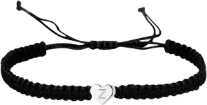Initial Bracelet Heart Woven Bracelet Letter Bracelet Dainty Charm Bracelets for Women Men Minimalist Jewelry Matching Couple Bracelets Gifts