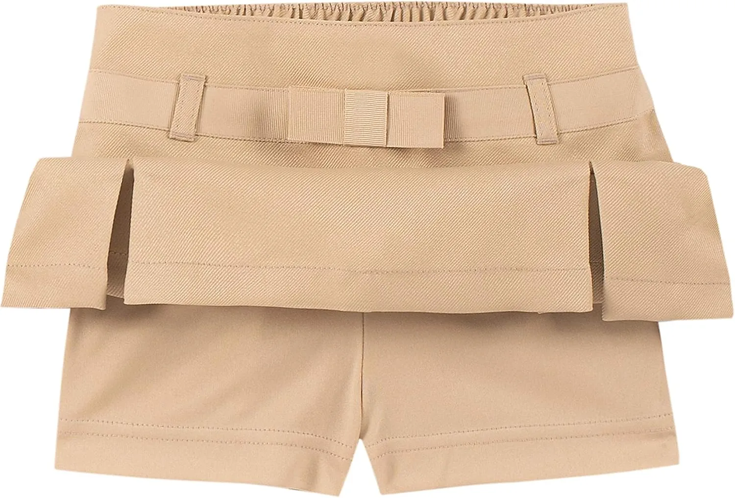 IZOD Girls' School Uniform Pull-on Scooter Skirt with Undershorts, Knit Waistband & Functional Pockets, Wrinkle Resistant