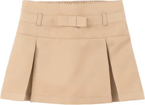 IZOD Girls' School Uniform Pull-on Scooter Skirt with Undershorts, Knit Waistband & Functional Pockets, Wrinkle Resistant
