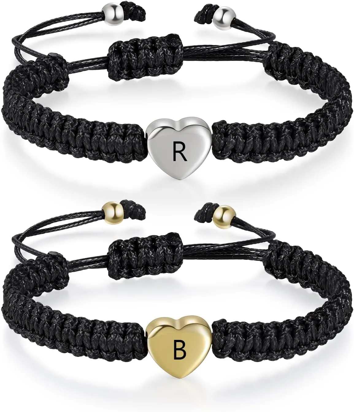Jewelstruck Personalized Matching Bracelets for Couples Bracelets Custom Name His and Hers Bracelets for Valentines Day Promise Mobius Bracelets for Anniversary Christmas