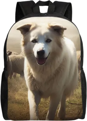Laptop Backpack for Women Men Carry-on Backpack Dogs and Sheep Daypack Lightweight Travel Shoulder Bags