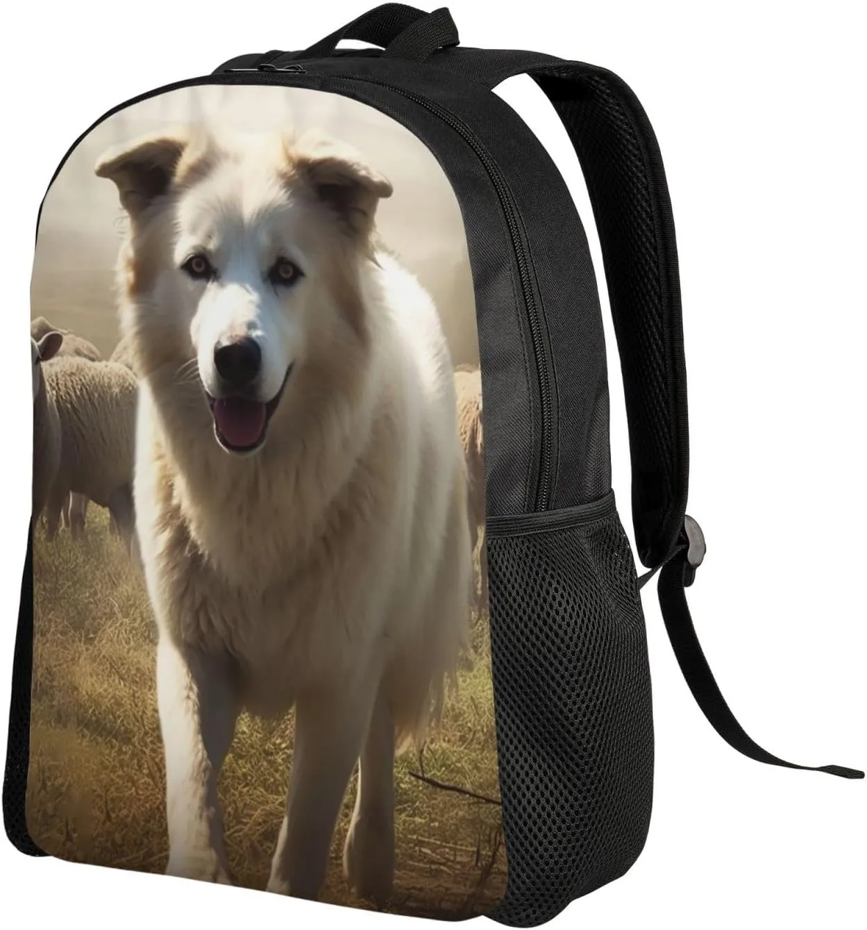 Laptop Backpack for Women Men Carry-on Backpack Dogs and Sheep Daypack Lightweight Travel Shoulder Bags