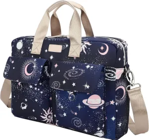 Laptop Briefcase, Water Repellent Multi-Functional Laptop Shoulder Messenger Case Bag (15 inch-15.6 inch, SLB-9)