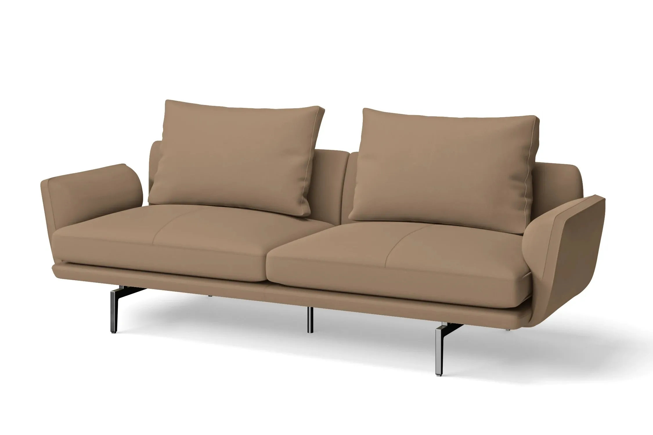 Legnano 3 Seater Sofa Stone Leather