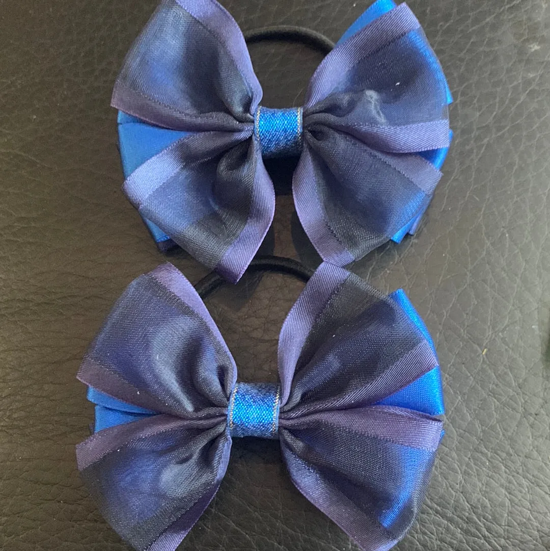 Luxury Bows: Royal blue and navy classic layered design