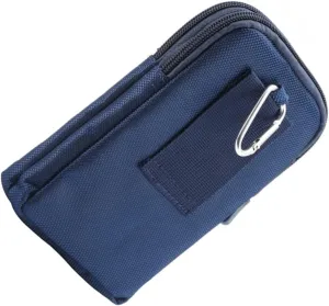 Material Double Zipper Bag Stylish Waist Bag Practical Phone Container Outdoor Waist Pouch Men's Belt Pouch
