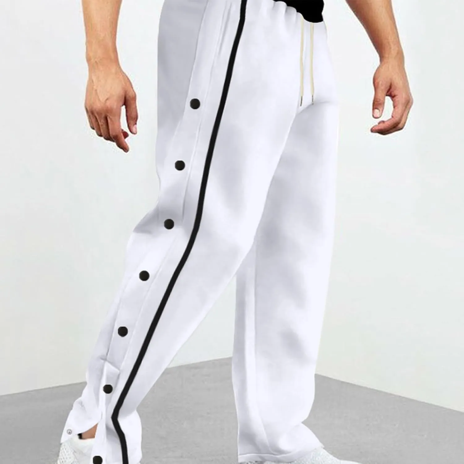 Men Fashion Casual Pants Loose Comfortable Pants Track Stretch Pants Travel Autumn Pants Regular Wide Leg Pants