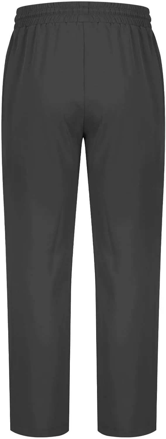 Men Fashion Sport Pants Straight Fit Cargo Pants Solid Casual Pants Stretch Jogger Pants Classic Comfort Pants