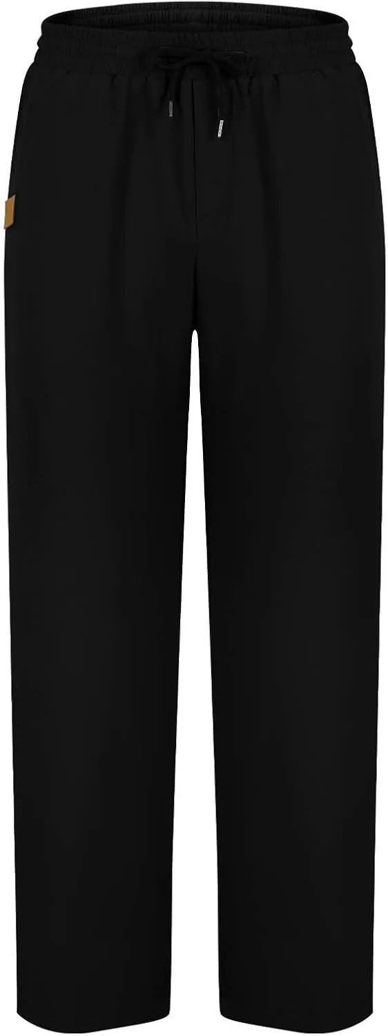 Men Fashion Sport Pants Straight Fit Cargo Pants Solid Casual Pants Stretch Jogger Pants Classic Comfort Pants