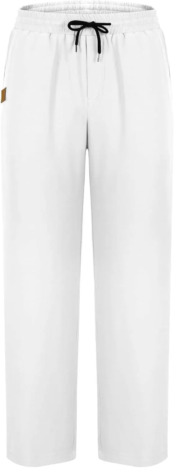 Men Fashion Sport Pants Straight Fit Cargo Pants Solid Casual Pants Stretch Jogger Pants Classic Comfort Pants