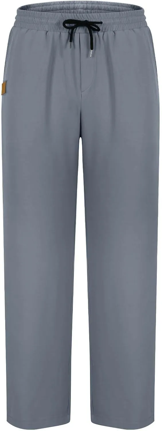 Men Fashion Sport Pants Straight Fit Cargo Pants Solid Casual Pants Stretch Jogger Pants Classic Comfort Pants