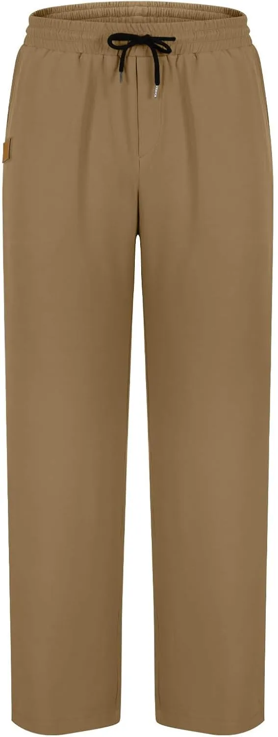 Men Fashion Sport Pants Straight Fit Cargo Pants Solid Casual Pants Stretch Jogger Pants Classic Comfort Pants