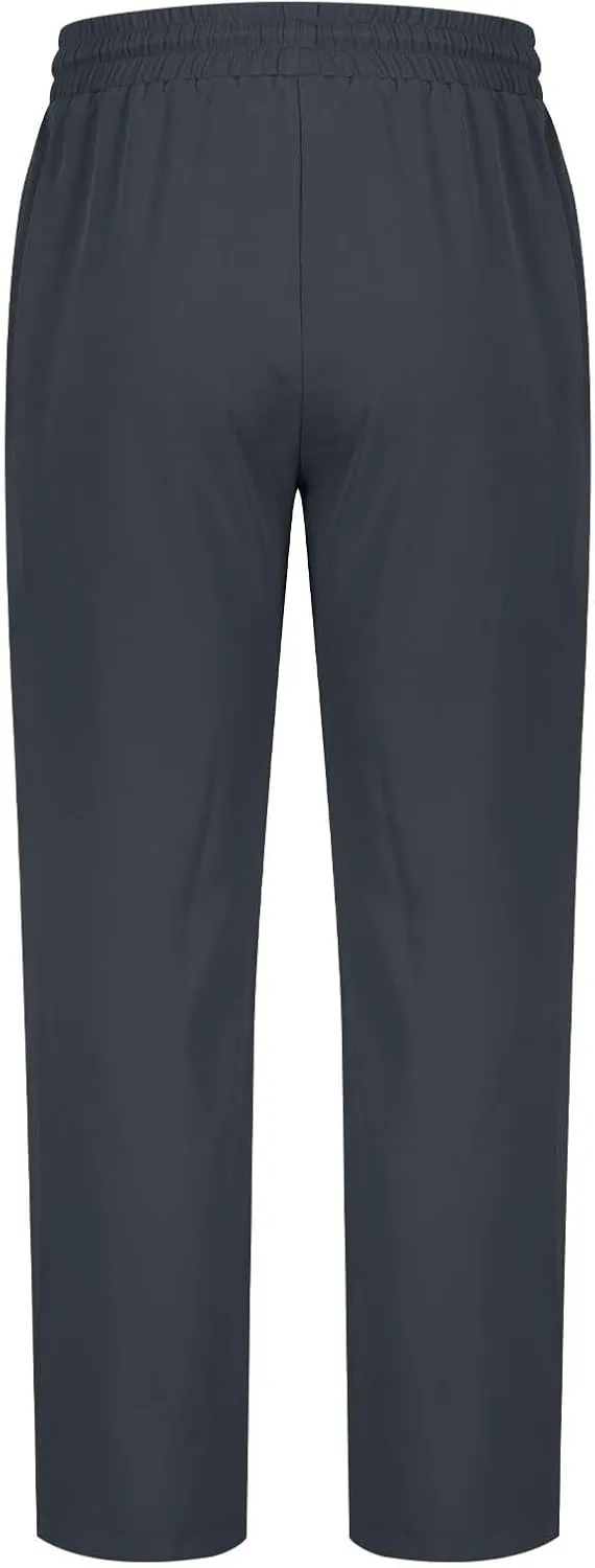 Men Fashion Sport Pants Straight Fit Cargo Pants Solid Casual Pants Stretch Jogger Pants Classic Comfort Pants