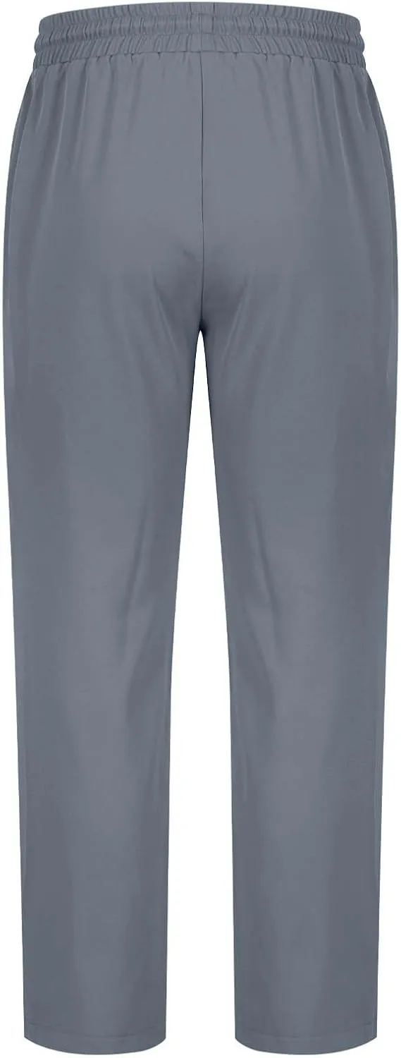 Men Fashion Sport Pants Straight Fit Cargo Pants Solid Casual Pants Stretch Jogger Pants Classic Comfort Pants