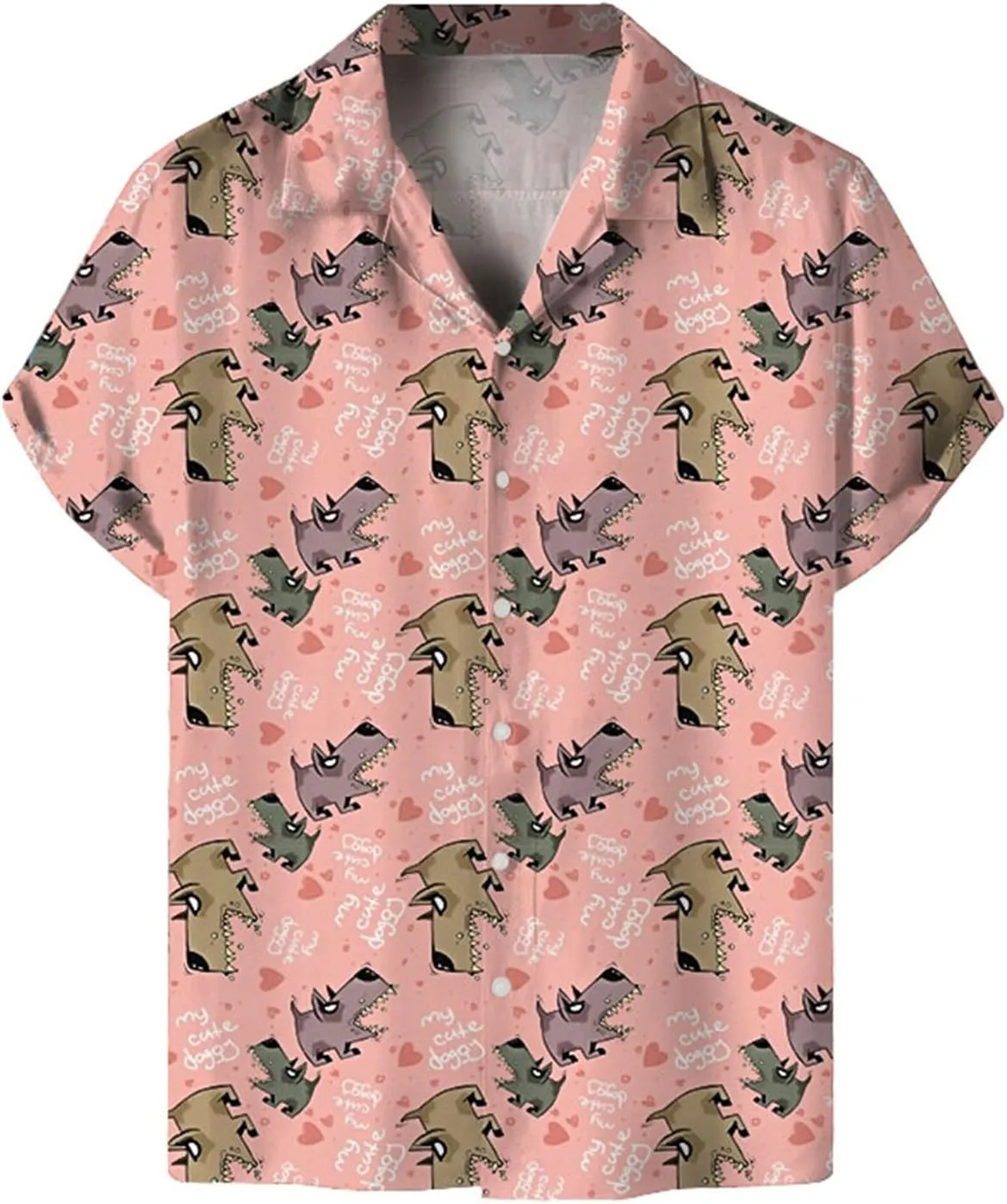 Mens 2024 Summer Hawaiian Shirt Digital Print Plus Size Combat Casual Lapel Shirts Button Down Lightweight Holiday Beach Tops