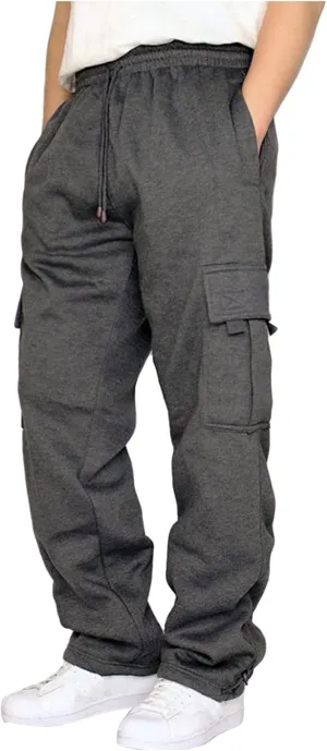 Men's Athletic Cargo Pants Baggy Lightweight Pants Drawstring Work Pants Lounge Sports Pants Hiking Trendy Pants