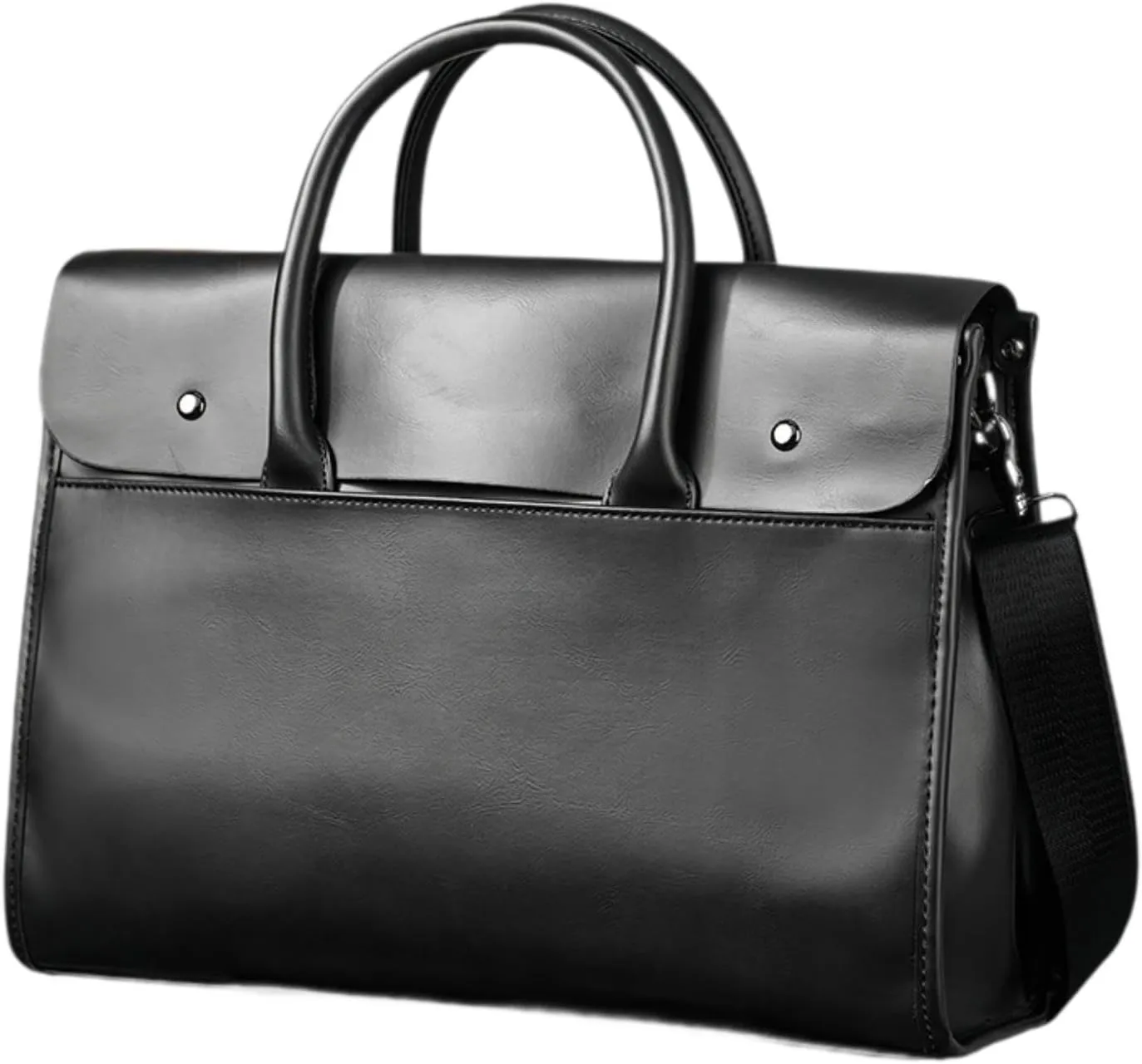 Mens Briefcase Work Bag PU Leather Practical Laptop Bag Business Bag for Business Trip