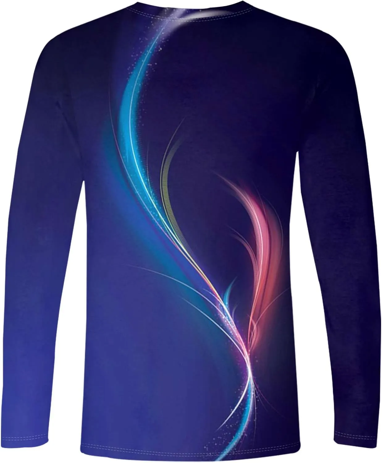 Mens Graphic T-Shirts Fall Casual Crew Neck Shirt Long Sleeve Designer Vintage Clothing