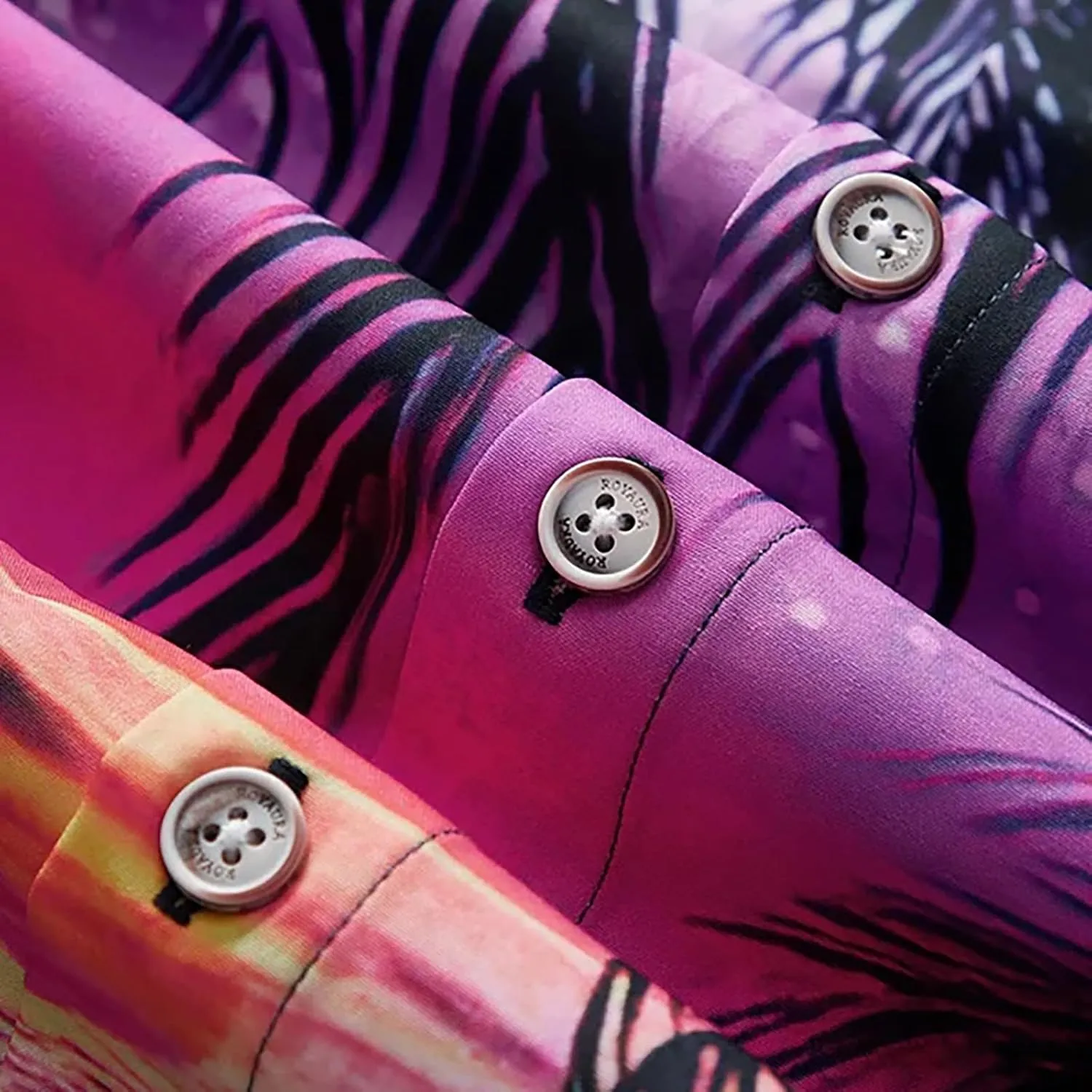Men's Hawaiian Floral Shirts Cotton Linen Beach Flower Shirt and Long Suits Mens Printed Summer Beach Casual