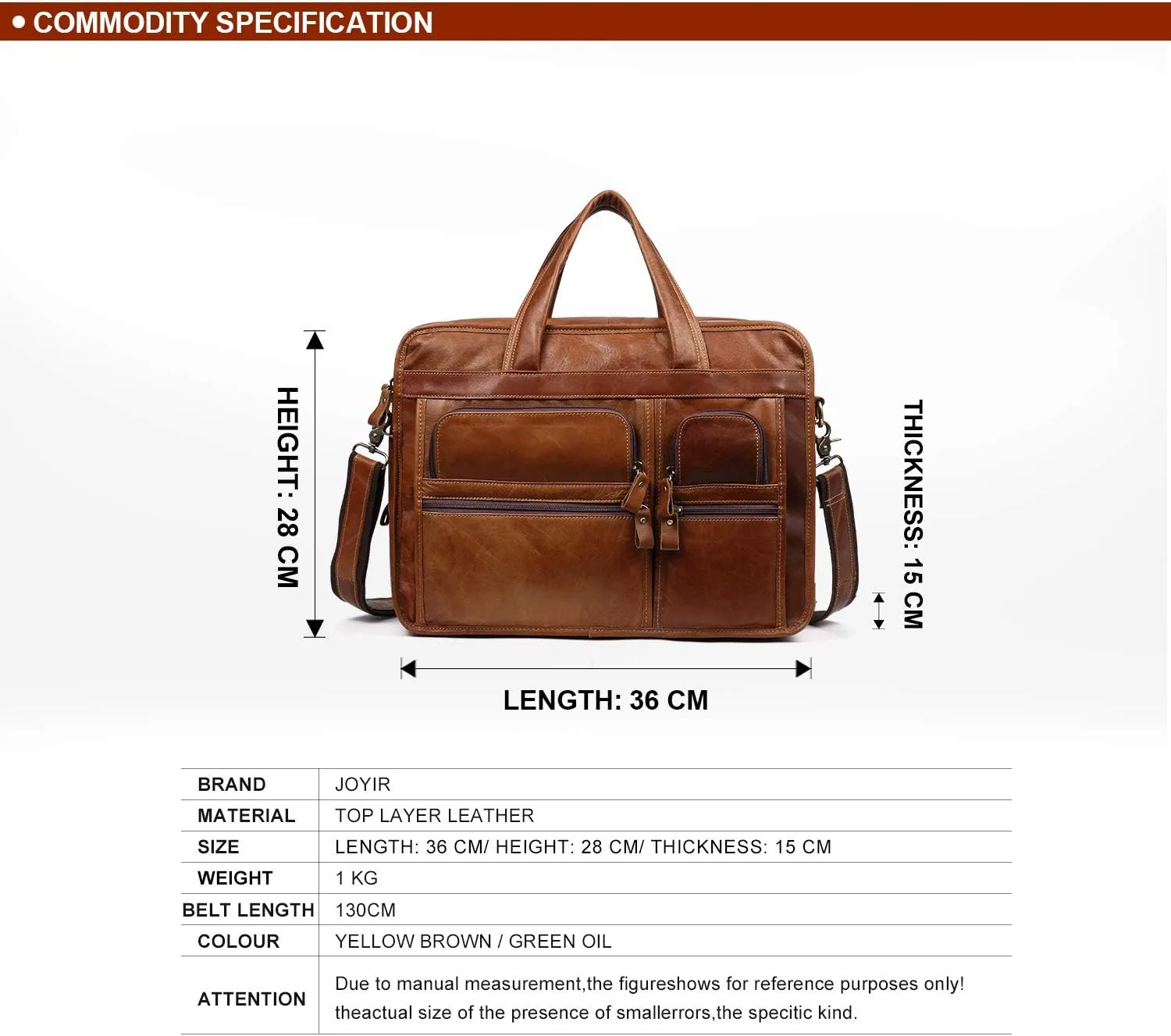 Mens leather handbag, mens functional office travel messenger bag, mens 15.6 inch Laptop bag, shoulder bag