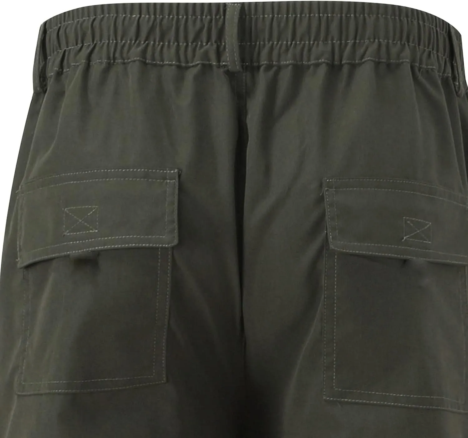 Mens Pants Casual Relaxed Fit Outdoor Cargo Pants Tactical Pants Hiking Drawstring Joggers Pants Multi Pockets
