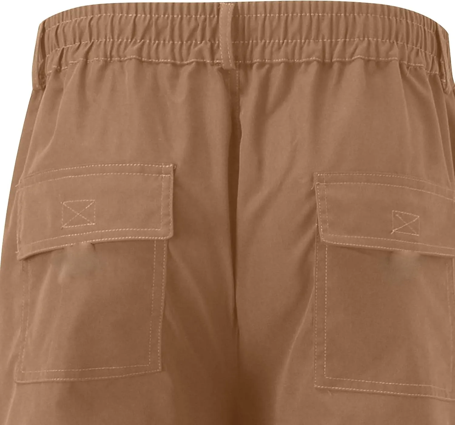 Mens Pants Casual Relaxed Fit Outdoor Cargo Pants Tactical Pants Hiking Drawstring Joggers Pants Multi Pockets