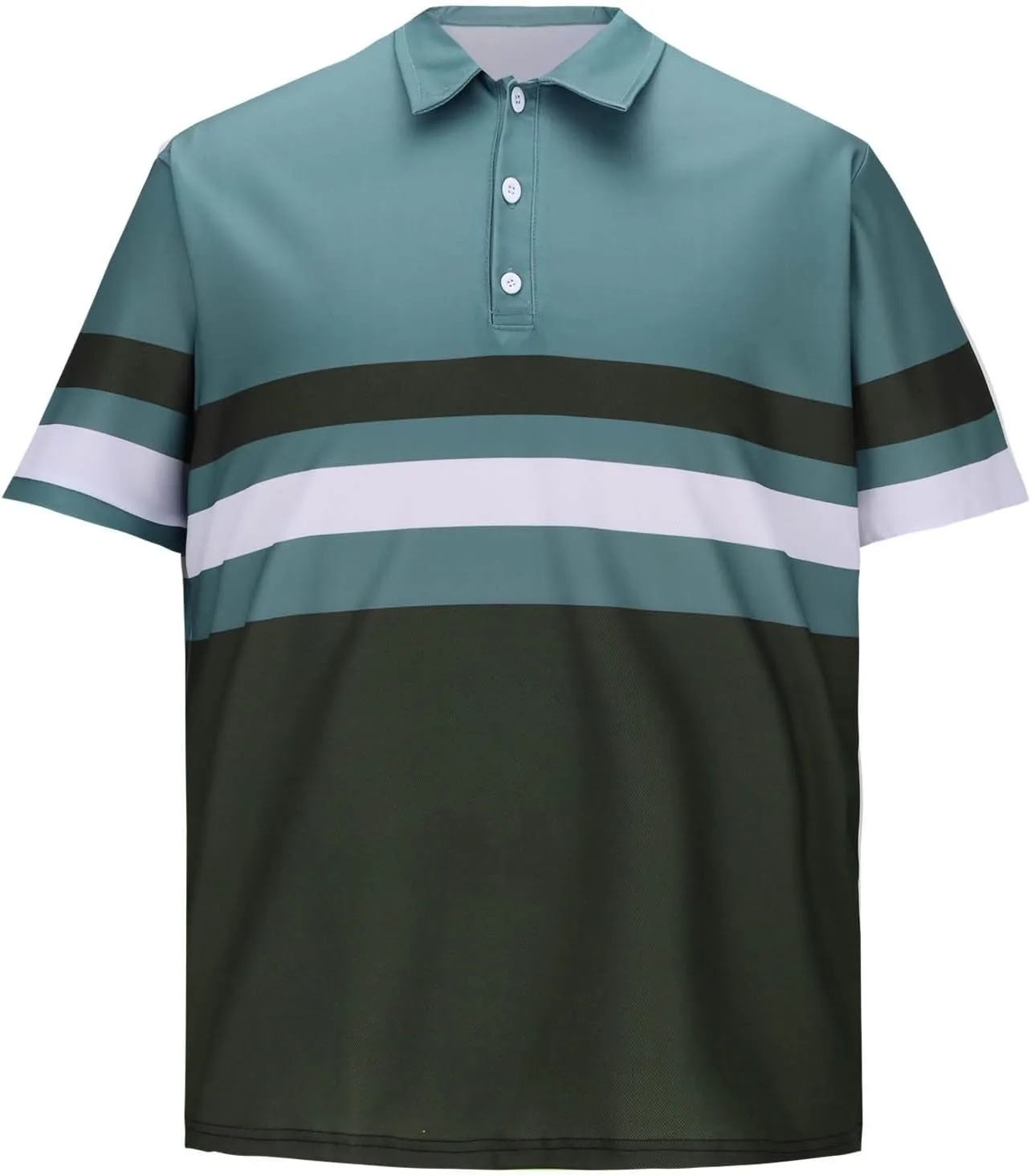Mens Shirts Summer Casual Button Up Striped Slim Fit T-Shirts Regular Stylish Work Business Short Sleeve Vacation Tee Blouses