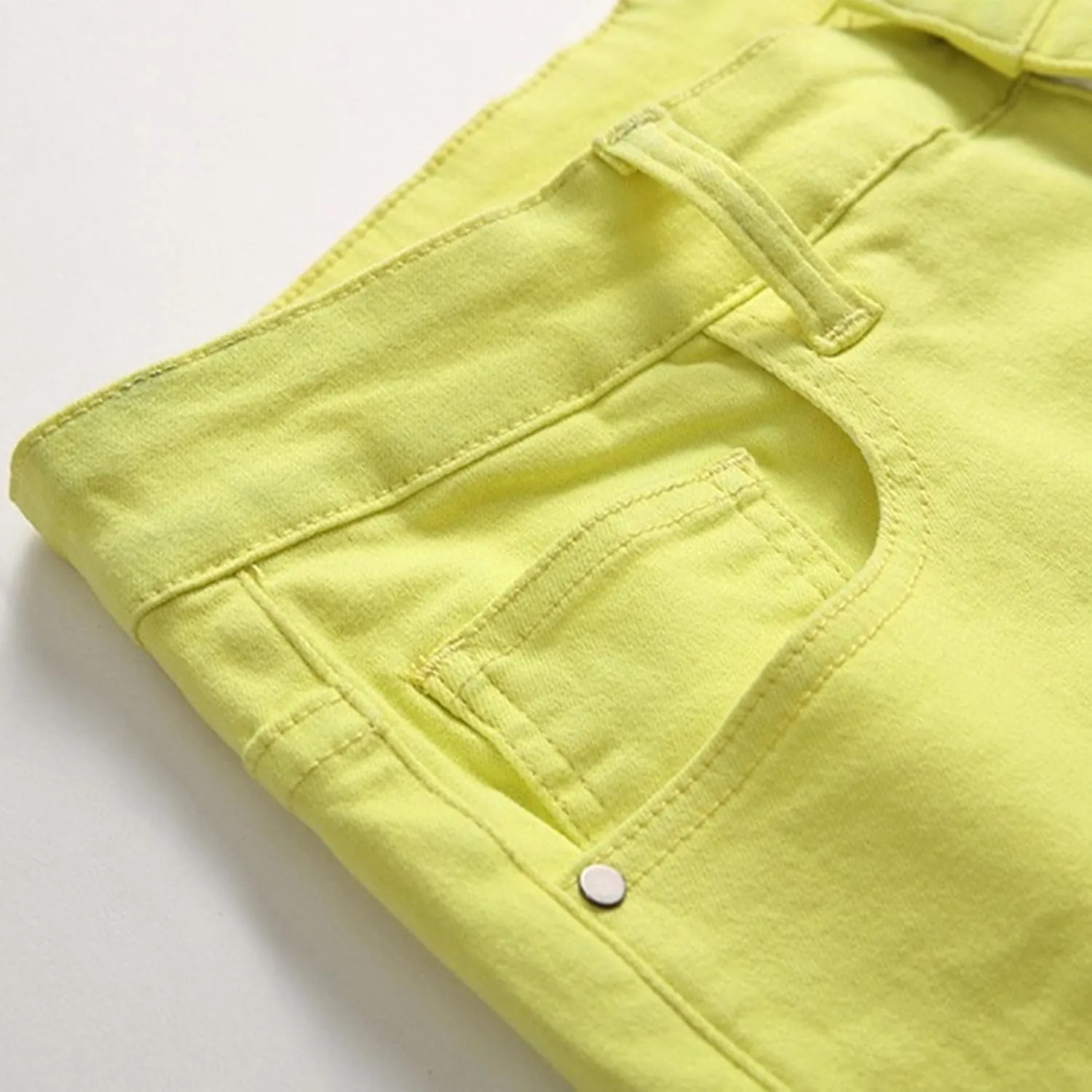 Men's Stretch Solid Vintage Jeans Cotton Casual Streetwear Denim Pants Straight Leg Classic Jeans Trouser