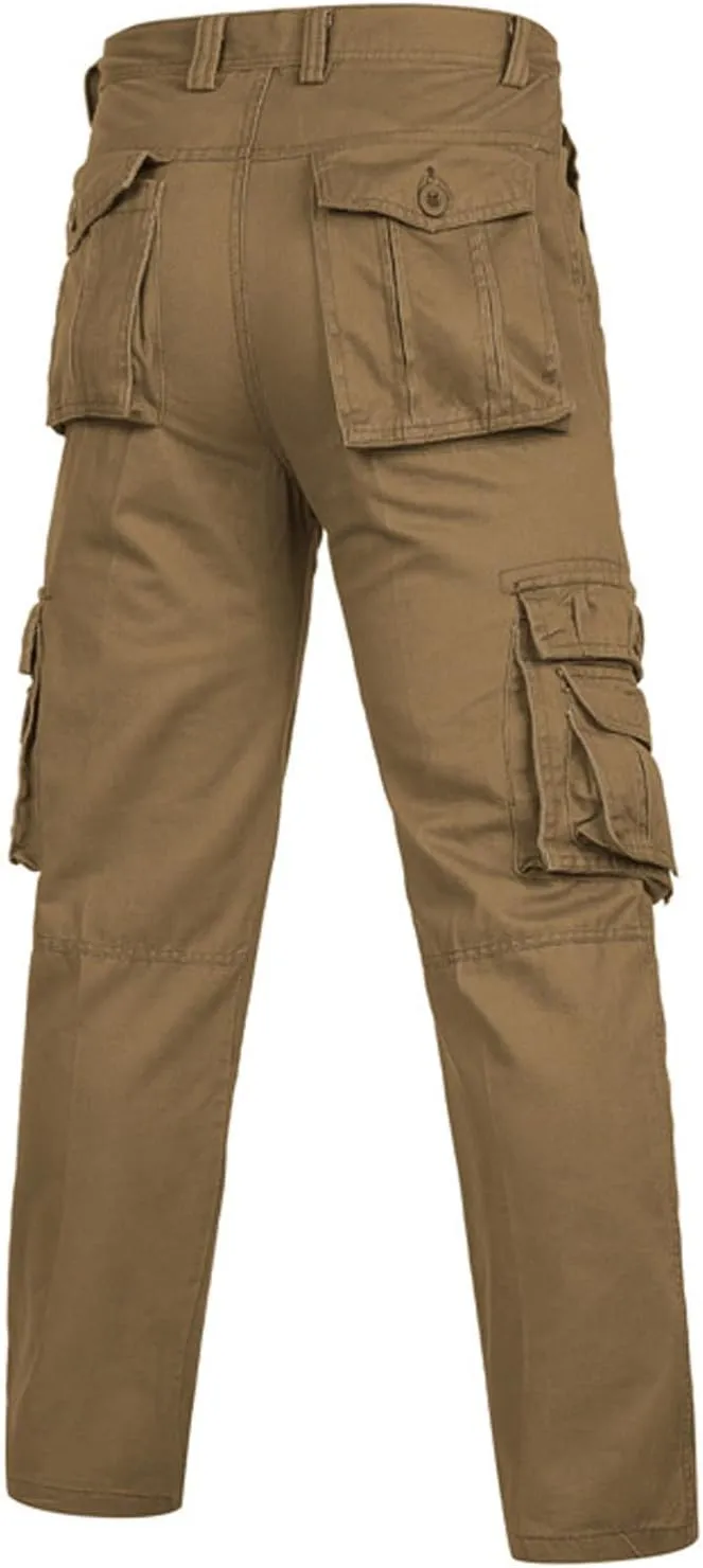Mens Tactical Pants Lightweight Work Pants Stretch Cargo Pants Outdoor Activity Hiking Pants with Multi Pockets