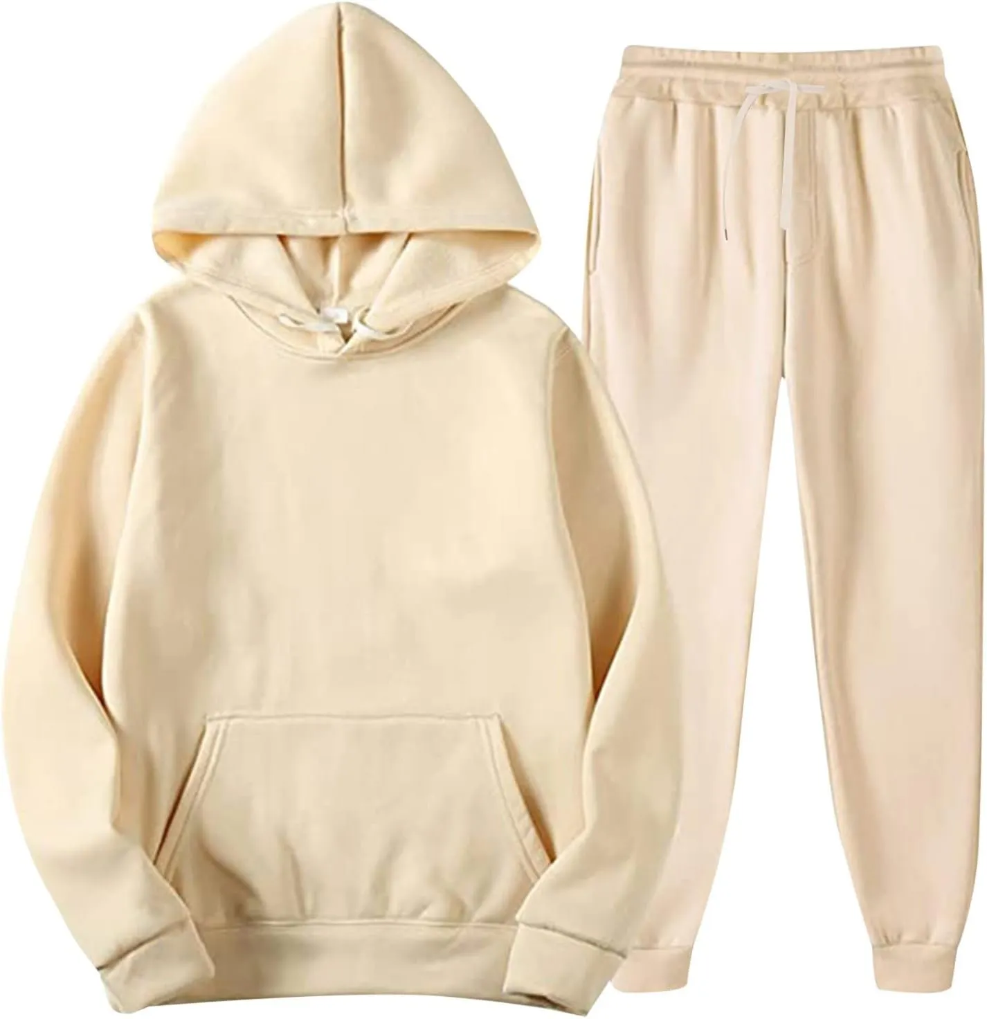 Men's Tracksuits, 2 Piece Tracksuit Set Outfit Jogging Sweatsuit Workout Athletic Long Sleeve Hoodie Sweatpant Set