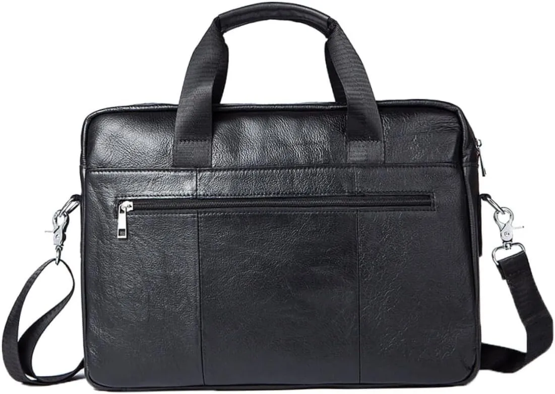 MERRYHAPY Business Briefcase Handbag for Men Multi-functional Shoulder Bag for Laptop Cellphone Wallet Id Card