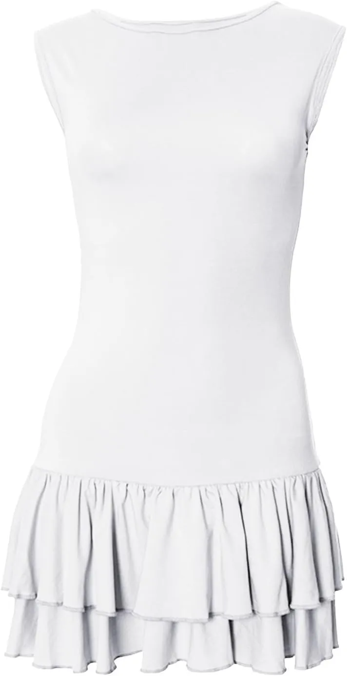 Mini Dresses for Women,2025 Summer Formal Sleeveless Dresses Boat Neck a Line Sundress Business Work Mini Dress