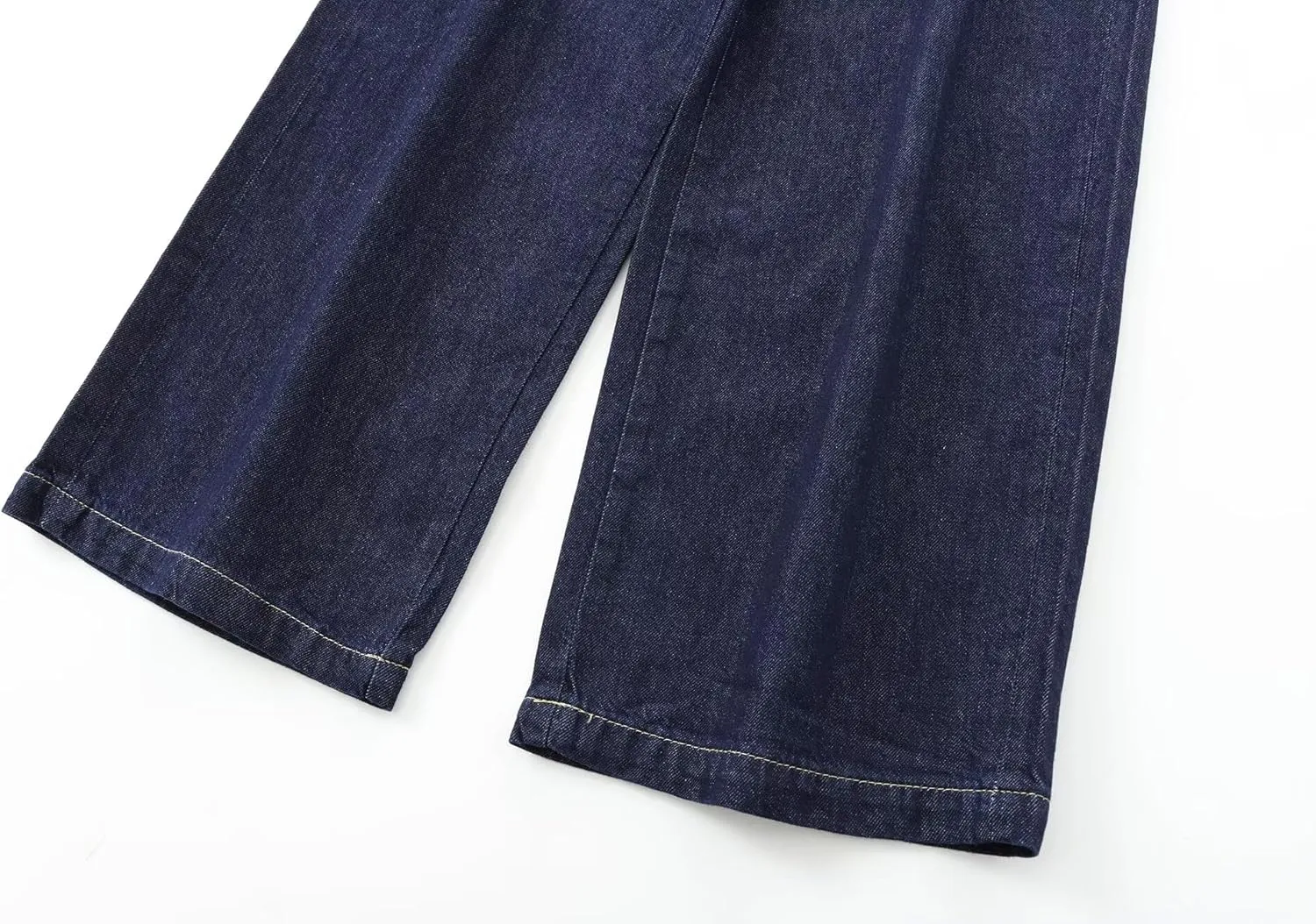 Minimalist Women's Drawstring Harem Jeans Loose Straight Leg Casual Ddenim Pants Women Vintage Mom Jeans