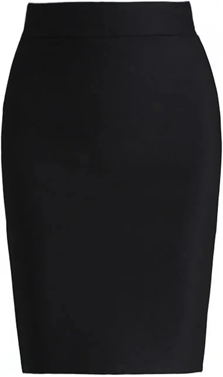 Mkjuuior Women's Skirt Spring and Summer Hip-Hugging Skirt Professional Elastic Skirt High-Waisted Skirt
