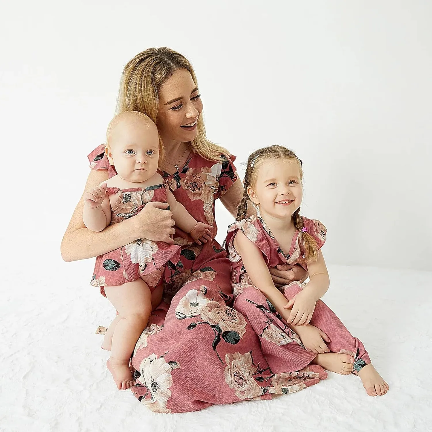 Mommy and Me Family Matching Outfits Women and Girls Stylish Dresses