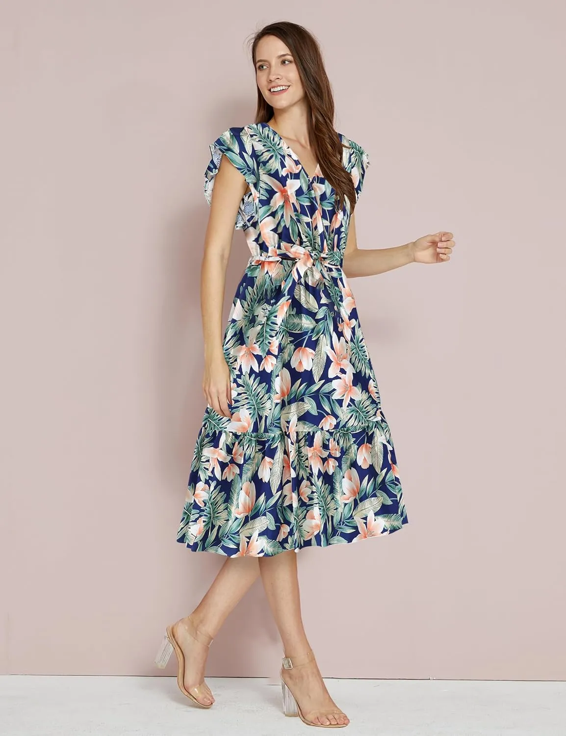 Mommy and Me Family Matching Outfits Women and Girls Stylish Dresses