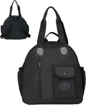 Multi Carry Large Capacity Waterproof Backpack, Lightweight Fashion Multi Functional Double Shoulder Bag Travel Backpack (Black)