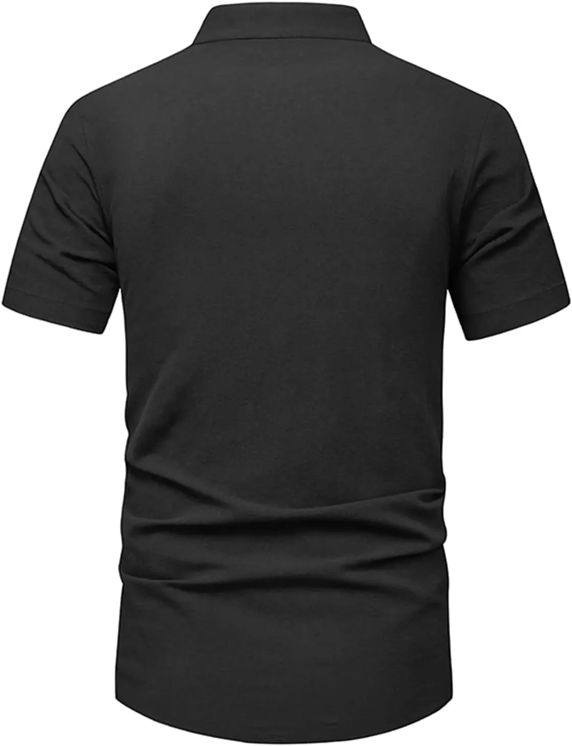 Muscularfit Mens T Shirts Short Sleeve Summer Casual Stylish Cotton Linen Polo Shirt Regular-Fit Big and Tall Button Tees
