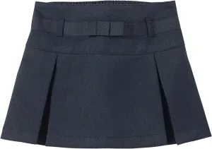 Nautica Girls' School Uniform Pleated Pull-on Scooter Skirt with Undershorts, Knit Waistband & Functional Pockets