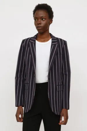 Navy & Blue Stripe Blazer