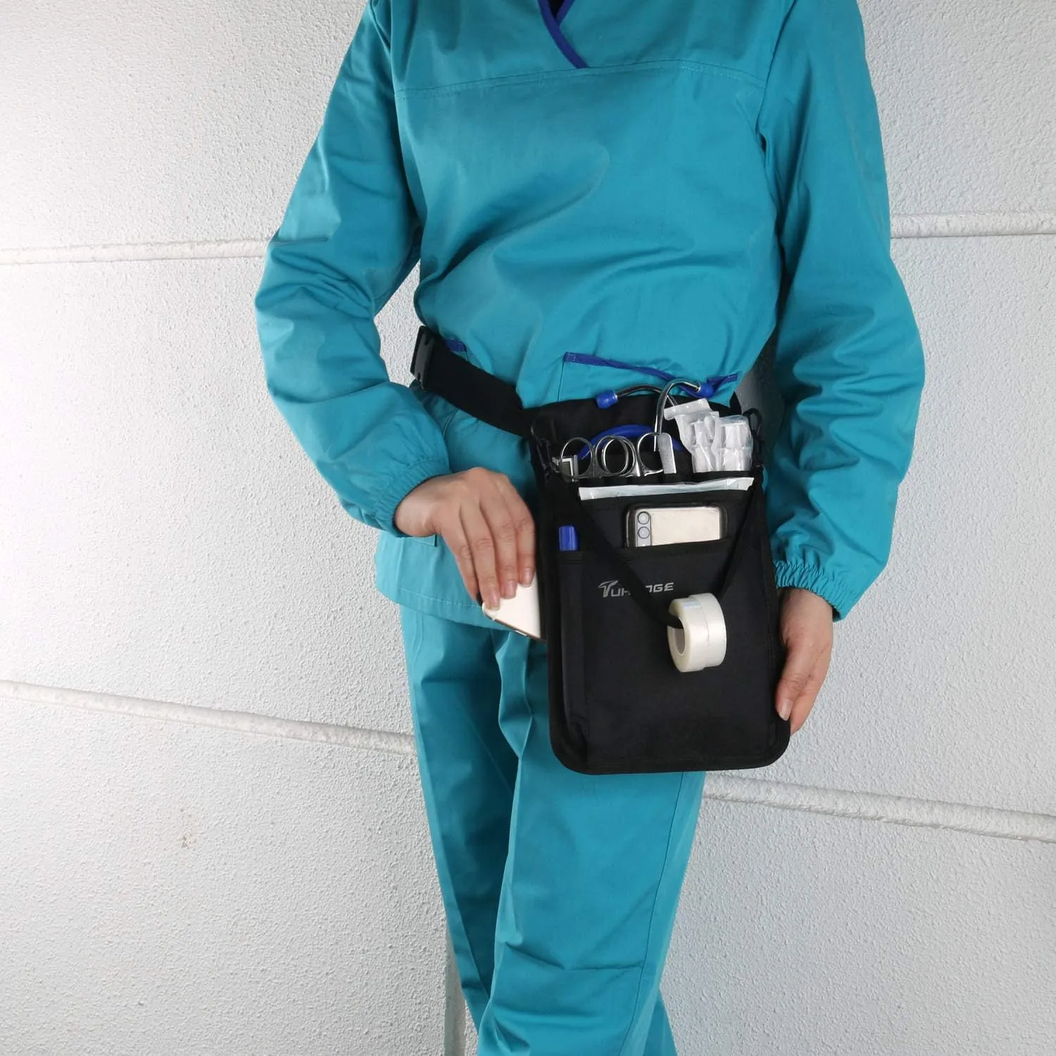 Nurse Storage Bag Practical Waist Bag Nurse Pocket Bag belt organizer pouch.