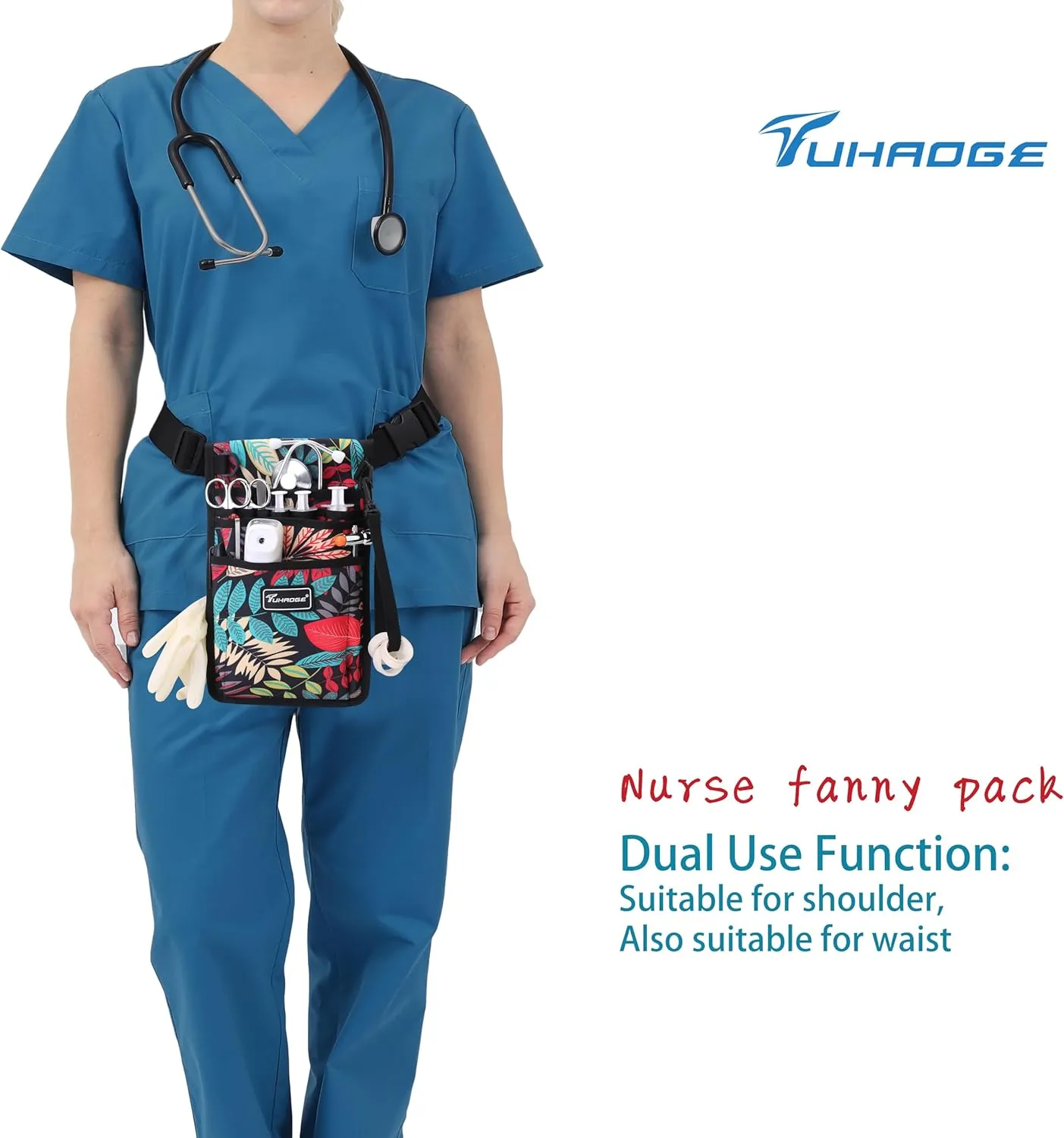 Nurse Storage Bag Practical Waist Bag Nurse Pocket Bag belt organizer pouch.