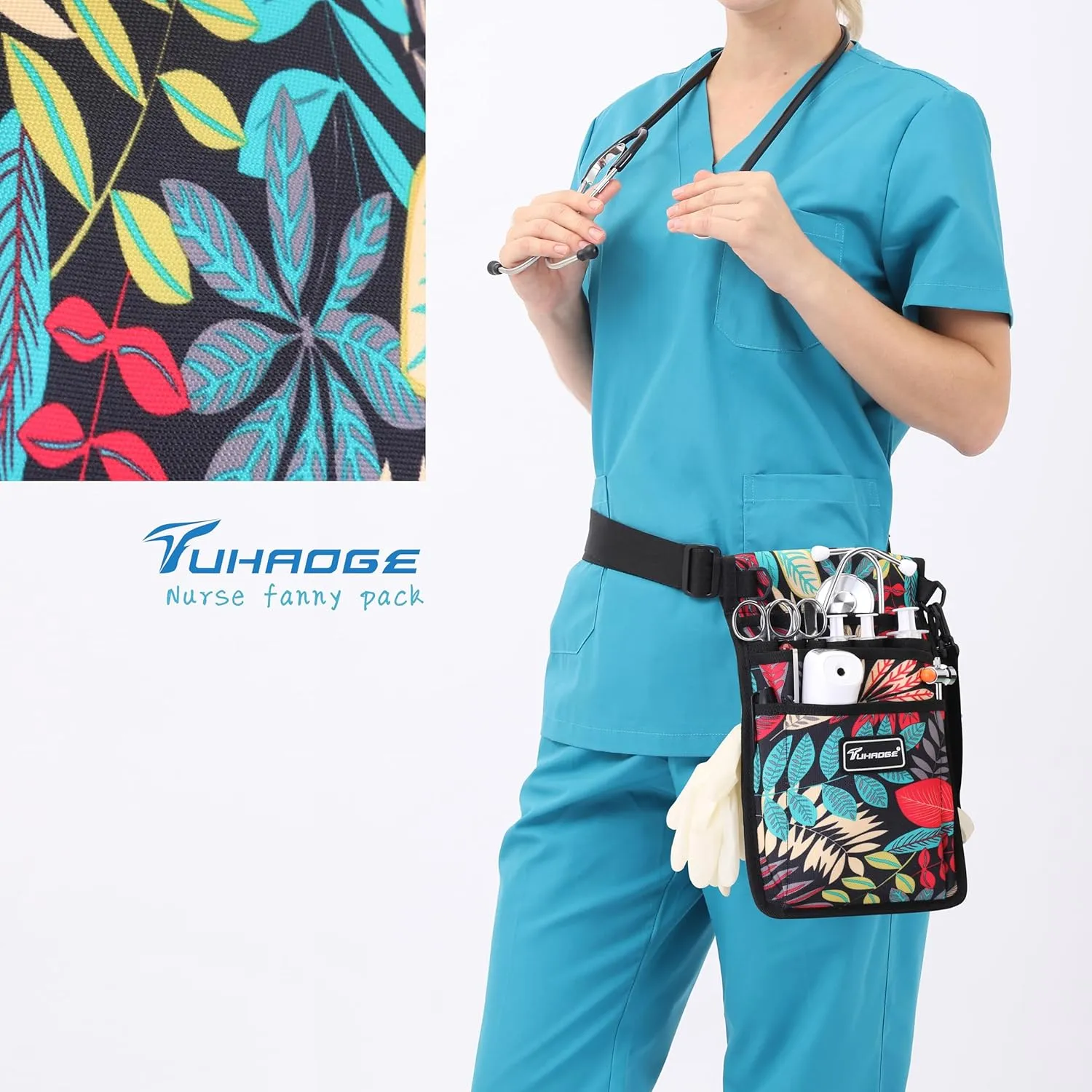 Nurse Storage Bag Practical Waist Bag Nurse Pocket Bag belt organizer pouch.