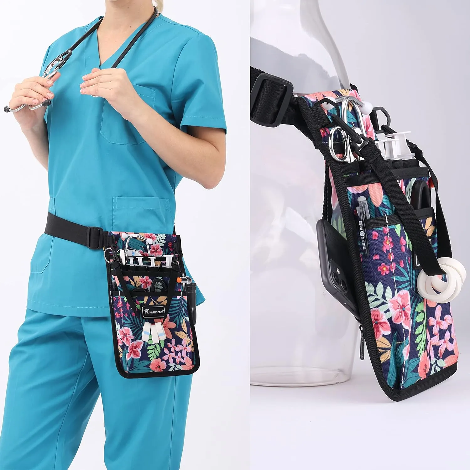 Nurse Storage Bag Practical Waist Bag Nurse Pocket Bag belt organizer pouch.