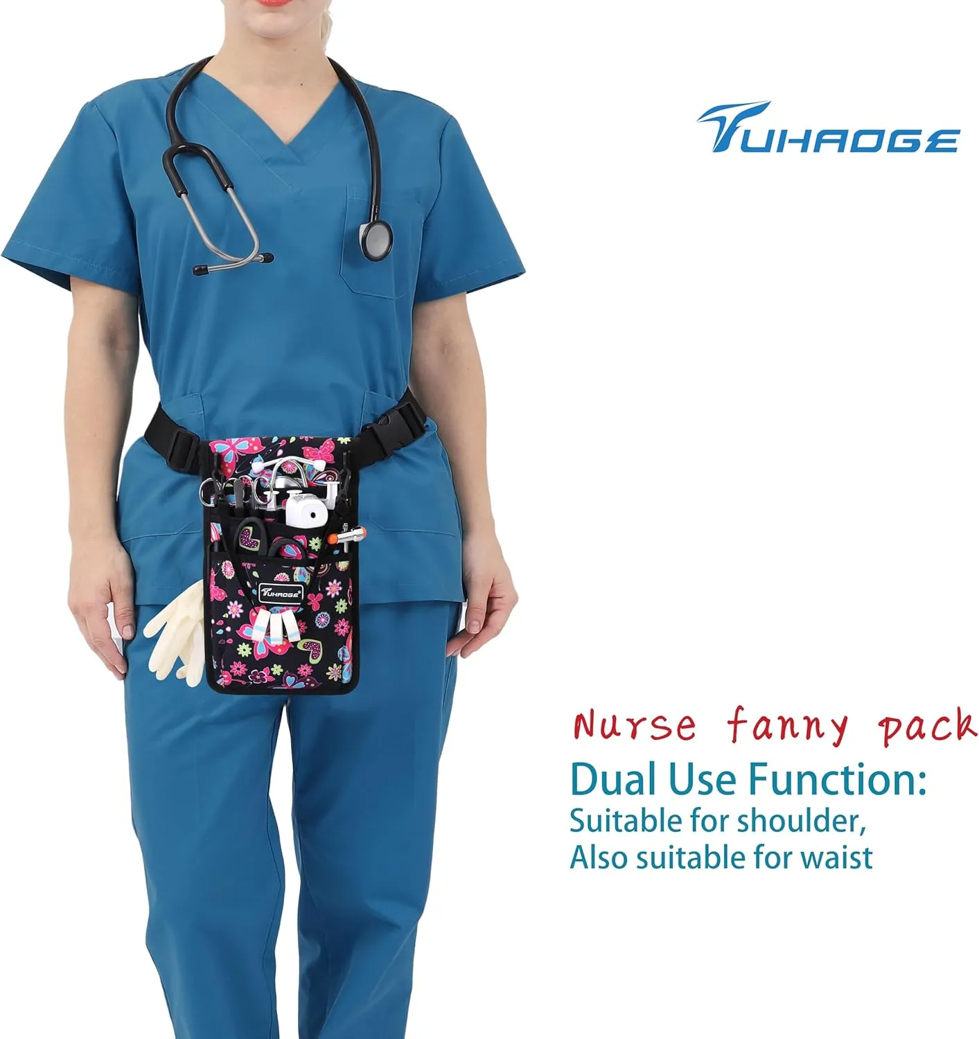 Nurse Storage Bag Practical Waist Bag Nurse Pocket Bag belt organizer pouch.